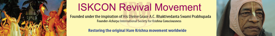 ISKCON Revival Movement :: Restoring the Original Hare Krishna Movement Worldwide.
